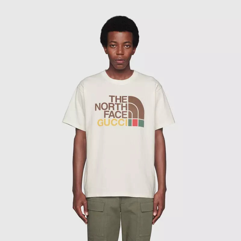 Camiseta The North Face x GUCCІ oversize - Marfim