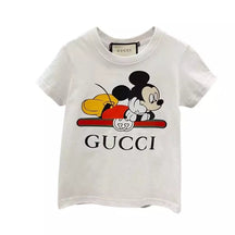 Camiseta GUCCІ x DisneУ Mickey Mouse II Infantil Branca