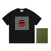 Camiseta GUСCІ Interlocking G-print - Preta